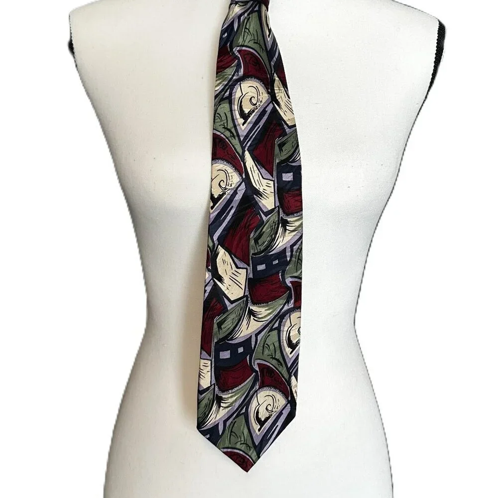 Men's Imperial 100% Silk Multicolored Tie From The International Collection